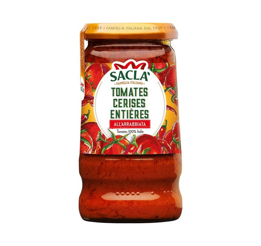Tomates cerises & arrabbiata 345gr