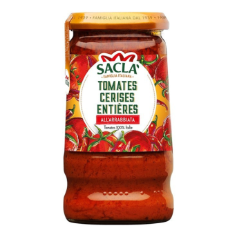 Tomates cerises & arrabbiata 345gr