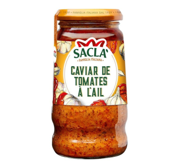 Caviar de tomates à l’ail Saclà 290g – Format gourmand