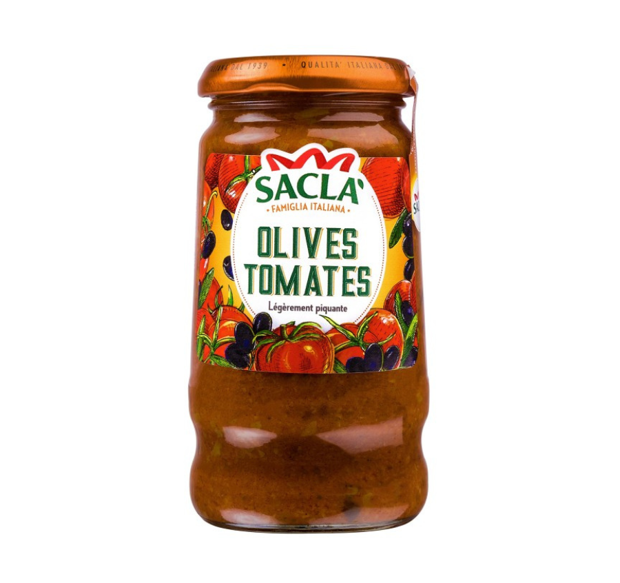 Sauce Olives & Tomates 290g – Recette italienne gourmande | Saclà