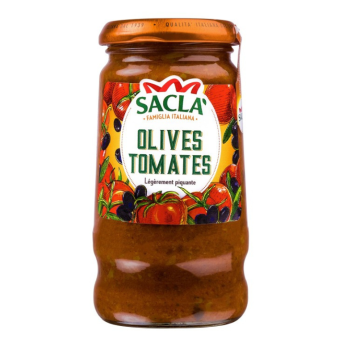 Sauce Olives & Tomates 290g – Recette italienne gourmande | Saclà