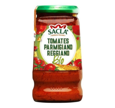 Sauce Tomates & Parmigiano Reggiano Bio 190g – Saclà